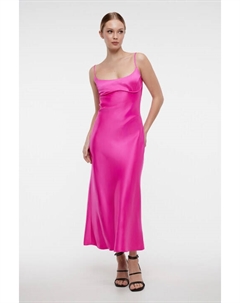 Платье-комбинация миди атласное на тонких бретельках Befree