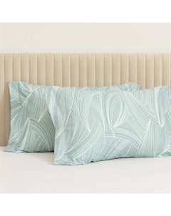 Комплект наволочек Dancing Leaves green с ушками Cozyhome