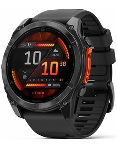 Смарт-часы Garmin Fenix 8 AMOLED, серый, черный, 51 мм