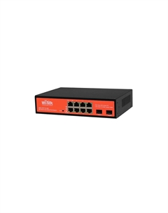Коммутатор WI-PS310GF, кол-во портов: 8x1 Гбит/с, SFP 2x1 Гбит/с, PoE: 8шт.x30Вт (макс. 150Вт) Wi-tek