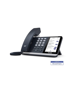 VoIP-телефон Yealink SIP-T55A, цветной дисплей, PoE, черный, для Teams, без БП