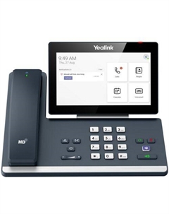 VoIP-телефон Yealink MP58-WH-TEAMS, цветной дисплей, PoE, черный/серебристый, без БП (MP58-WH-TEAMS)
