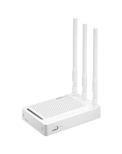Wi-Fi роутер N302R Plus, 802.11n, 2.4 ГГц, до 300 Мбит/с, LAN 4x100 Мбит/с, WAN 1x100 Мбит/с, внешних антенн: 3x5dBi Totolink