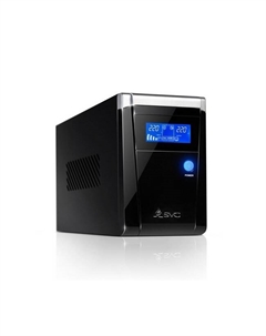 ИБП V-800-F-LCD, 800 VA, 480 Вт, EURO+IEC, розеток - 3, USB, черный Svc