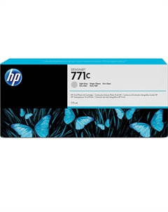 Картридж струйный HP 771C (B6Y14A), светло-серый, оригинальный, объем 775 мл для HP HP Designjet Z6200 1067 мм / 1524 мм, HP Designjet 1524 мм Z6600 / Z6800 Hp