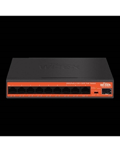 Коммутатор WI-PS309GFH, кол-во портов: 8x1 Гбит/с, SFP 1x1, кол-во SFP/uplink: RJ-45 1x1 Гбит/с, PoE: 8x30 Вт (макс. 64 Вт) (WI-PS309GFH) Wi-tek