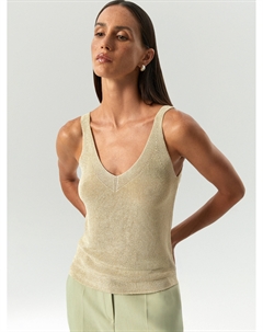 Трикотажный топ с металлизированной нитью Emka