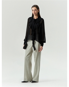 Блузка из шифона с воланами Emka