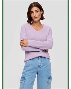 Пуловер sOliver Strick langarm, фиолетовый S.oliver