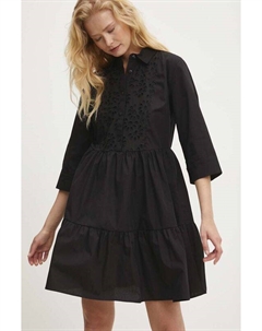 Хлопковое платье, черный Answear lab