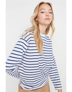 Толстовка Sweatshirt, цвет Weiß/Blau Trendyol