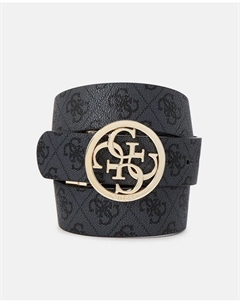 Ремень с принтом, темно-серый Guess