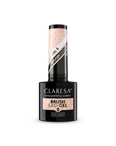 Гель для ногтей 8,5 г Brush easy gel, цвет 8 Claresa nails
