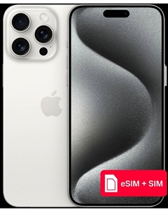 Смартфон Apple iPhone 15 Pro Max 256Gb eSIM + SIM Белый титан