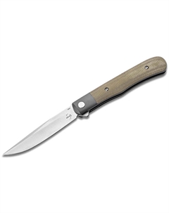 Складной нож Modern Trapper Uno, сталь Nitro-V, рукоять микарта, зеленый Boker