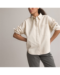 Рубашка свободного покроя с длинными рукавами белый Laredoute