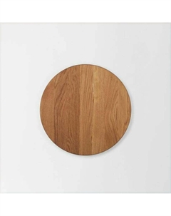 Светильник настенный круглый из натурального дерева в стиле джапанди каштановый Laredoute