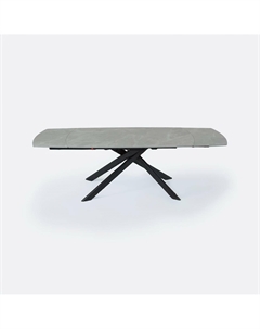 Обеденный стол из керамики раскладной на 6-9 персон черный So'home