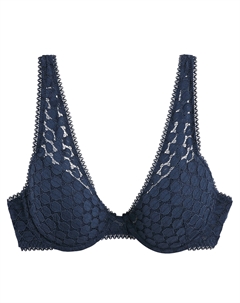 Бюстгальтер с кружевом Meylo синий Laredoute