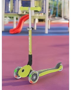 Самокат 3-х колесный детский Foldable Lights, Желтый Globber