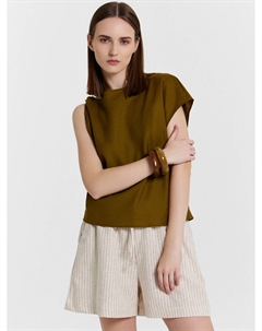 Шорты женские коричневые в полоску Mark formelle