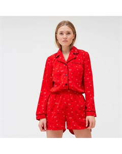 Пижама рубашка шорты Minaku