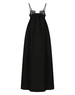 Платье изо льна и шелка Maurizio