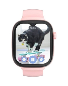 Смарт-часы KidGram Watch 4G, 1.92", розовый/розовый Elari