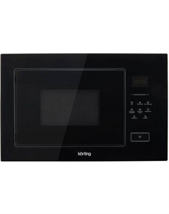 Встраиваемая микроволновая печь Korting KMI 827 GN, 26л, 900Вт, черный
