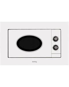 Встраиваемая микроволновая печь Korting KMI 820 RSI, 20л, 700Вт, белый