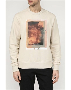 Свитшот хлопковый с принтом Calvin klein