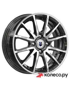 Литой диск Квант (КС960) 5.5x14/4*100 D56.6 ET40 Алмаз-черный Кик