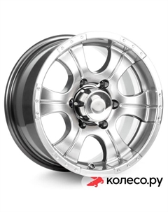 Литой диск Байконур (КС465) 8x16/6*139.7 D111.6 ET0 Дарк платинум Кик