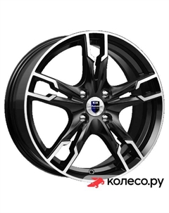 Литой диск Солар-оригинал (КС875) 7x17/4*100 D60.1 ET43 Алмаз-черный Кик