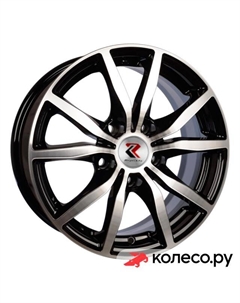 Литой диск K57 6.5x15/5*100 D57.1 ET38 BK/FP Replikey