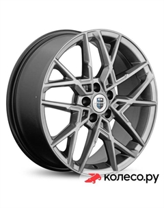 Литой диск Вудроф (КС1044) 7x18/5*108 D59.6 ET41 Дарк платинум Кик