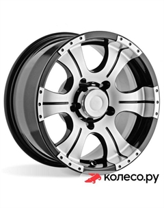 Литой диск Байконур (КС465) 8x16/6*139.7 D110.1 ET0 Алмаз-черный Кик