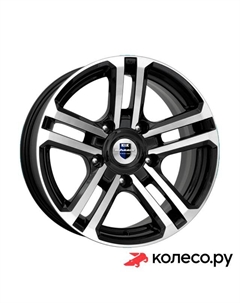 Литой диск Палладика (КС591М) 7x16/5*139.7 D98 ET30 Алмаз-черный Кик