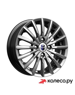 Литой диск Акцент-оригинал (КС641) 5.5x14/4*100 D60.1 ET43 Дарк платинум Кик