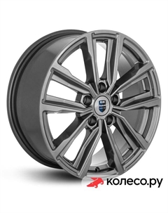 Литой диск Лацио (КС964) 7.5x17/5*108 D67.1 ET35 Дарк платинум Кик