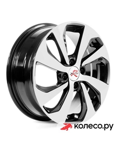 Литой диск R006 6x16/4*100 D60.1 ET50 BK/FP X`trike rst