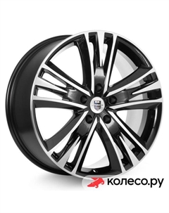 Литой диск Атлас (КС661) 8.5x20/5*114.3 D67.1 ET40 Алмаз-черный Кик