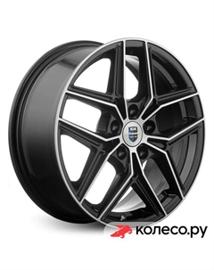 Литой диск Юнион (КС1025) 7x17/5*110 D67.1 ET45 Алмаз-черный Кик