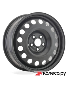 Штампованный диск Volkswagen X40934 6x16/5*100 D57.1 ET45 Black Trebl