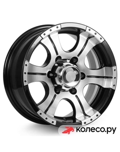 Литой диск Байконур (КС473) 7x15/5*139.7 D110.1 ET-5 Алмаз-черный Кик