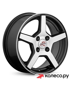 Литой диск R024 5.5x14/4*98 D58.6 ET33 BK/FP X`trike rst