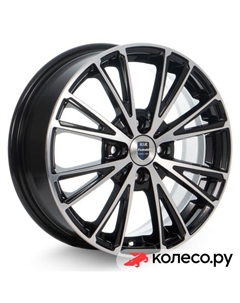 Литой диск Меандр-оригинал (КС879) 6x16/4*100 D60.1 ET41 Алмаз-черный SK Кик