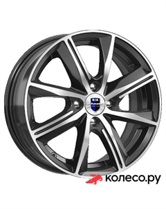 Литой диск Арнар (КС904) 7x16/5*114.3 D67.1 ET50 Алмаз-черный Кик