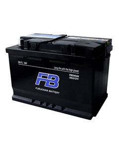 Автомобильный аккумулятор Gold 75 Ач обратная полярность L3 Furukawa battery