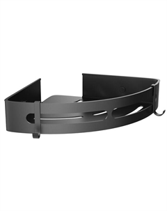 Полка угловая FORA Axe 5х22х22см черная нержавеющая сталь Fora